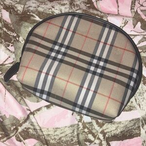 Burberry Cosmetic Pouch - Neutral Check